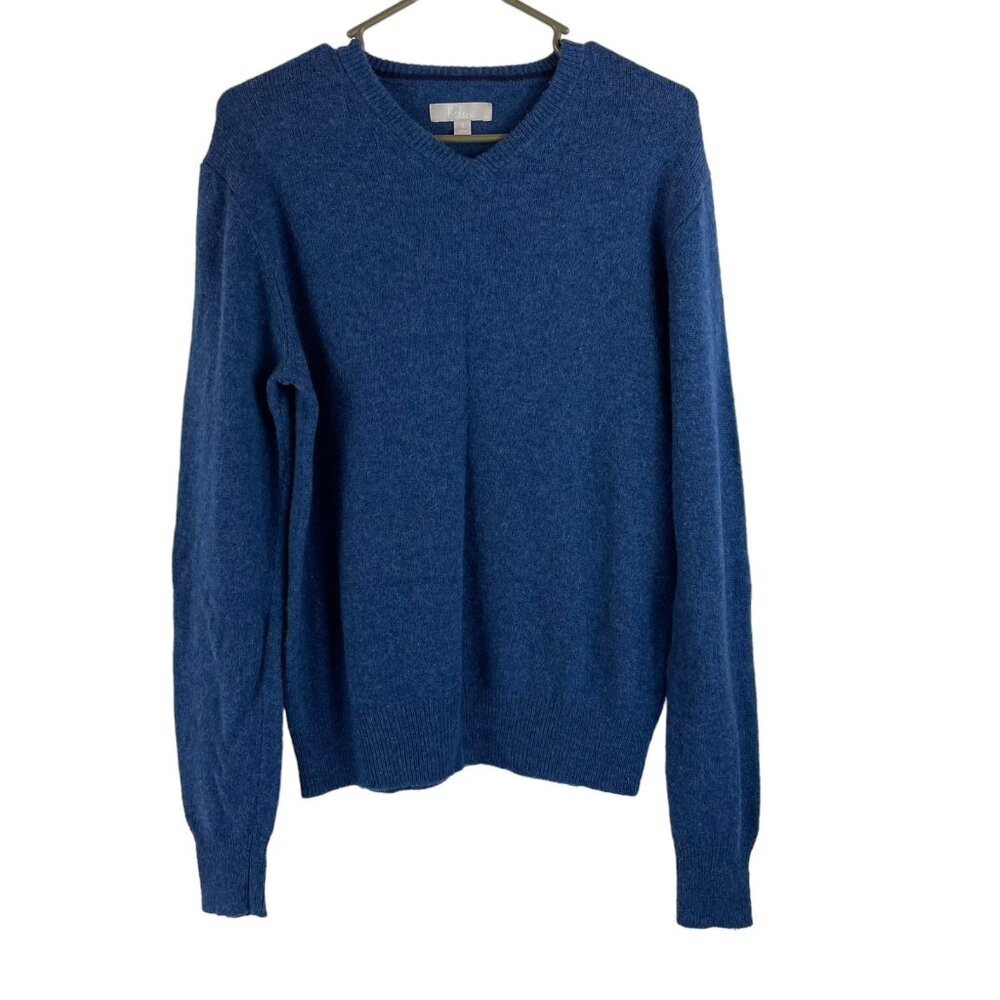 Boden Wool Long Sleeve Sweater Sz Small Blue V‎ Neck Top